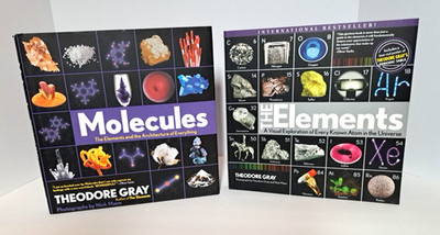 Lot of 2 Elements: A Visual Exploration and Molecules Architecture Theodore Gray