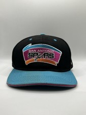 Vintage Mitchell Ness NBA San Antonio Spurs Hat Cap Snapback Hardwood Classics