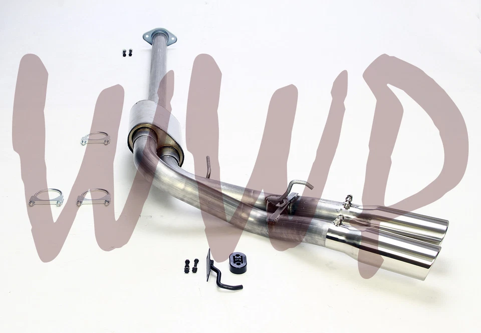 Sistema de escape CatBack doble 15-20 Ford F150 de 3" salida preeje único de acero inoxidable Foto 2 de 3
