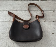 Vintage Dooney Bourke USA Genuine Leather Saddle Bag
