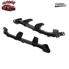 Pair Black Front Bumper Headlight Bracket Fits For 2022 2023 Honda Civic Sedan