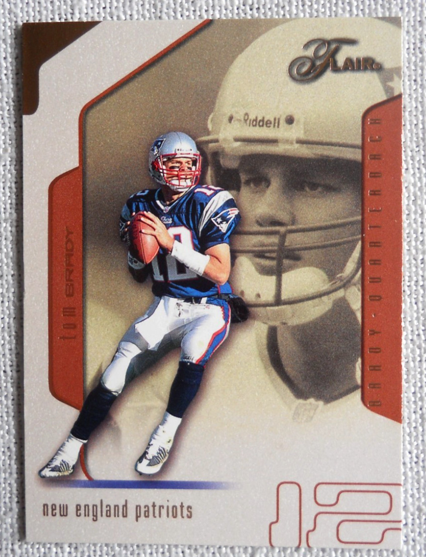 2002 Fleer Skybox Flair Tom Brady #89 Football Card