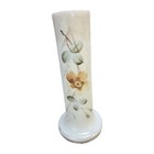 Vintage Hand Painted Floral Glass Vase 6'5"