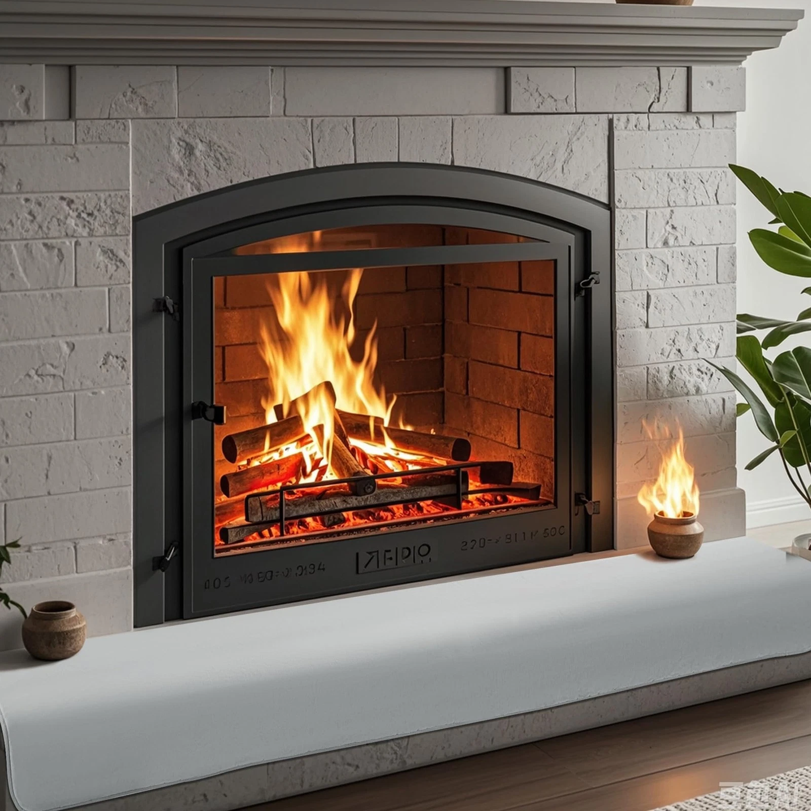 BALAPET Thick Memory Foam Fireplace Baby Proofing, 90x14 in 14x90in, Gray