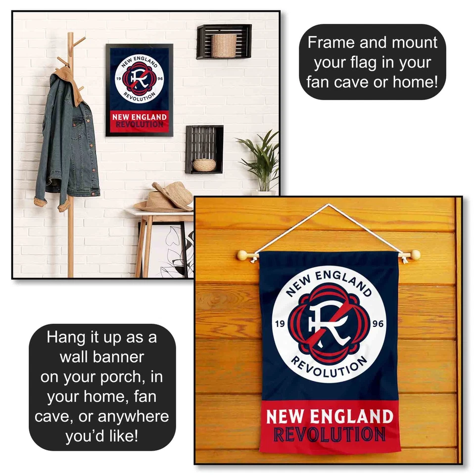 New England Revolution Two Sided Garden Flag and Yard Banner - Image 4 of 4