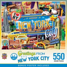MasterPieces - Greetings From New York - 550 Piece Jigsaw Puzzle