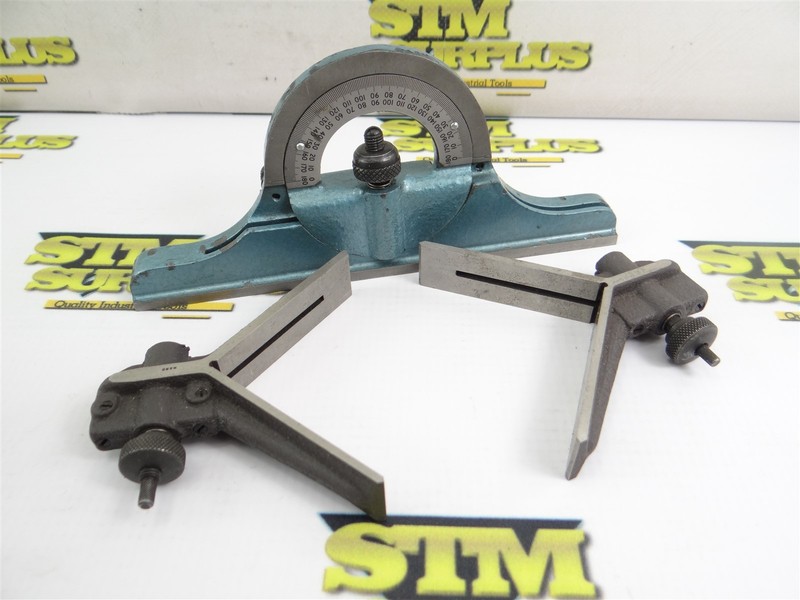 PROTRACTOR & 2 CENTER FINDERS FOR COMBINATION SQUARES 