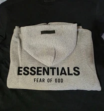 Essentials Dark Oatmeal Hoodie All Sizes Available