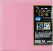 Pioneer Pastel Leatherette Post Bound Album 12"X12" Light Pink