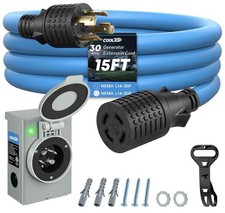 COOLTOP CT0015A 30A Generator Cord & Power In...