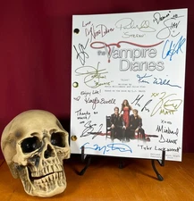 The Vampire Diaries Pilot Script Signed- Autograph Reprints- Vampires
