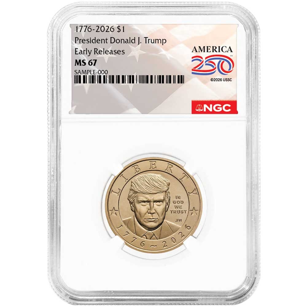 2026 $1 President Donald J. Trump Semiquincentennial Dollar NGC MS67 ER