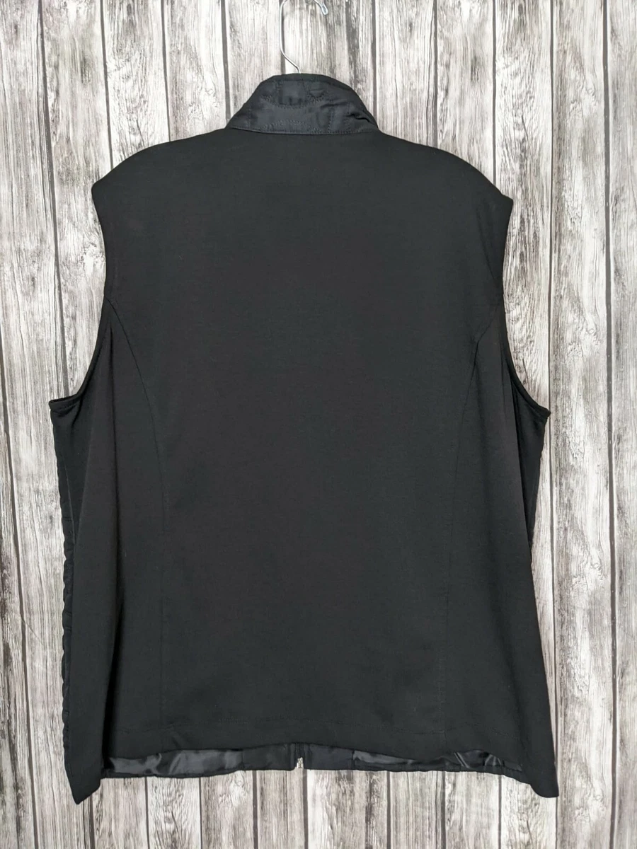Thin black vest sale