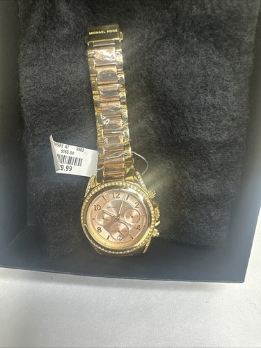 MICHAEL KORS AUTHENTIC  BLAIR ROSE GOLD WOMEN'S LADIES MK6316 WATCH MSRP $275 - Bild 1 von 6