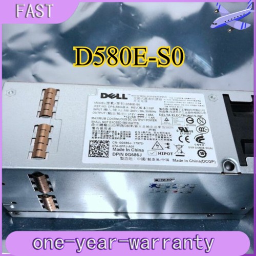 1PC A580E-S0 D580E-S0 for DELL T410 Original 580W Power Supply F5XMD H371J G686J - 第 1/4 張圖片
