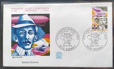 Enveloppe Premier Jour Oblitéré Le Bourget timbre Santos Dumont N° 1746 FDC 1973