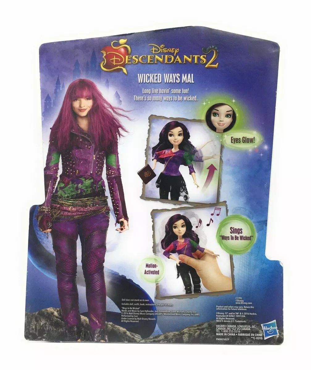  Disney Descendants Mal Doll,Inspired by Disney's Descendants 3,  Fashion Doll for Girls : Toys & Games