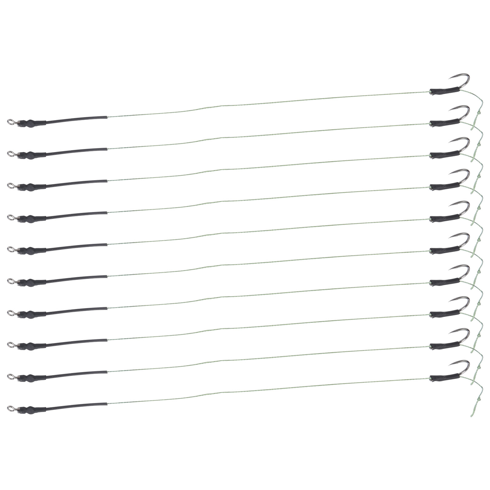 5 Set Carp Fishing Hair Rigs Line Metal Hooks Bait Thread Hook Rigs Fishing