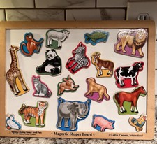 Melissa Doug Wooden Animal Magnets