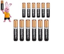 12 X Duracell AA Batteries LR6 / MN1500 Alkaline Long Lasting LR6 Long Expire