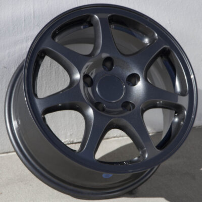 4 CIRCUIT PERFORMANCE CP42 15X7 5x114.3 +35 GUN METAL WHEELS USDM TYPE R STYLE