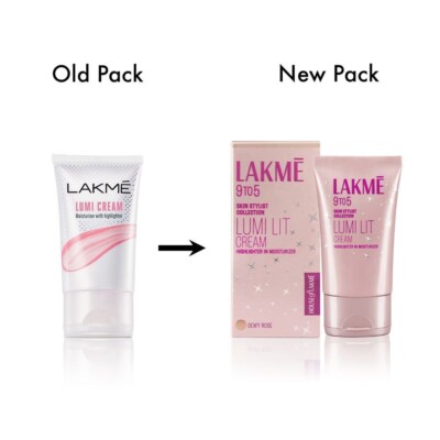 LAKME Lumi Cream Moisturizer With Highlighter, Niacinamide For 3D