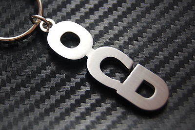 OCD Schlüsselring Schlüsselring Zwangsstörung maßgeschneidert Edelstahl Geschenk