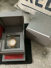 MICHELE CSX 36mm Gold Plated Stainless Steel Case and Strap Women's...