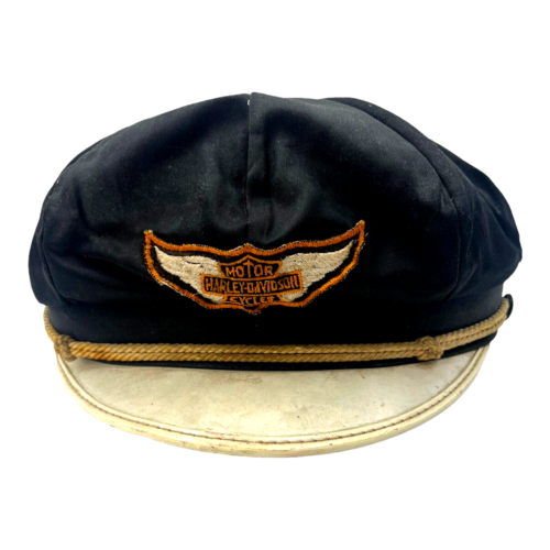 Harley Davidson Captian Mütze Kappe Original-Zubehör-Hersteller Patch Pan Kopf Displaystück c1950 o - Bild 1 von 7