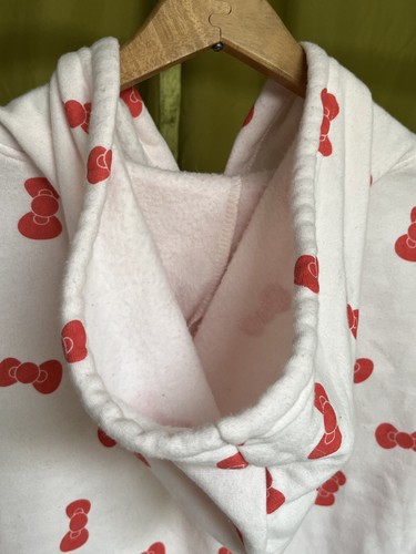 Sanrio Hello Kitty Bow Zip-Up Pink Hoodie Womens XS - Picture 12 of 18