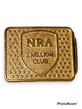 Metal Belt Buckle NRA 2 MILLION CLUB National Rifle Association
