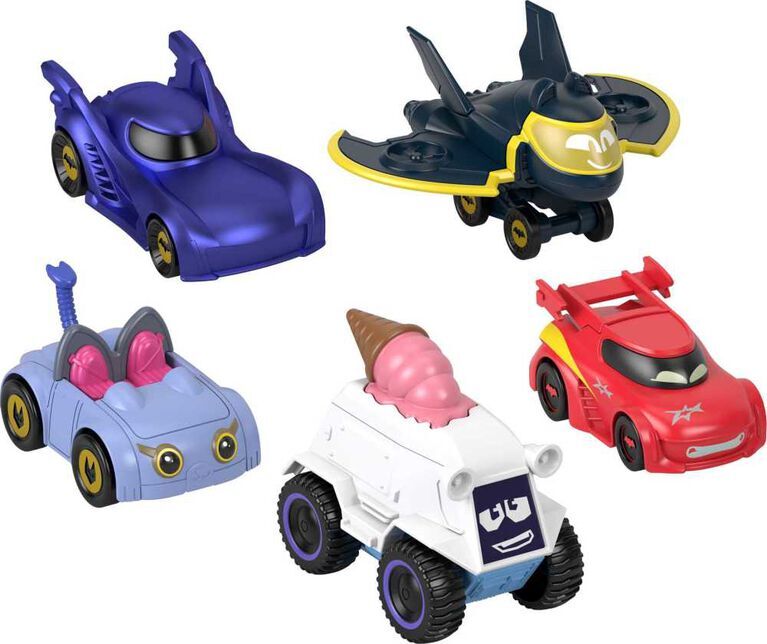 Fisher-Price DC Batwheels 1:55 Scale Vehicle Multipack, Batcast Metal Diecast Ca