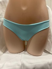 Women Brief Panty W/behind Lace Size 2XL Light Blue