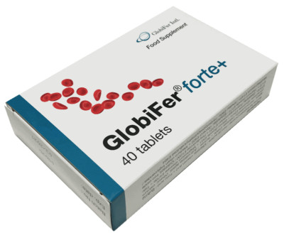 GLOBIFER FORTE 40 tablets hatural heme iron against weakness and fatigue