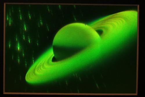 2 PIECES of SATURN 3D Matted Hologram, Collectible - Picture 3 of 4
