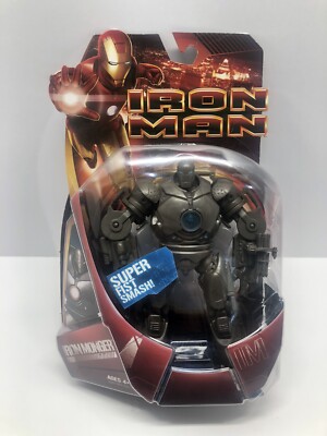 2008 IRON MAN Monger BLUE Super Fist Smash Action Figure