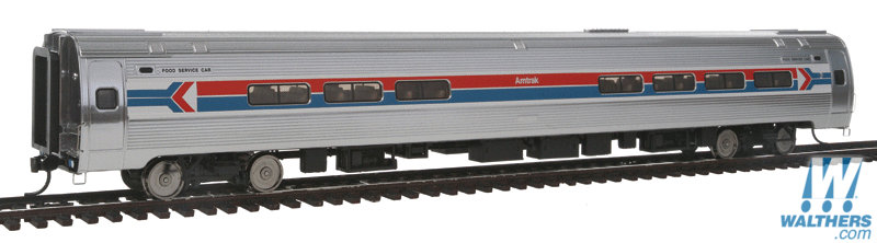 HO Scale - WALTHERS PROTO 920-12245 AMTRAK 85' Budd Amfleet I AmCafe Lighted HO Scale - WALTHERS PROTO 920-12245 AMTRAK 85' Budd Amfleet I AmCafe Lighted