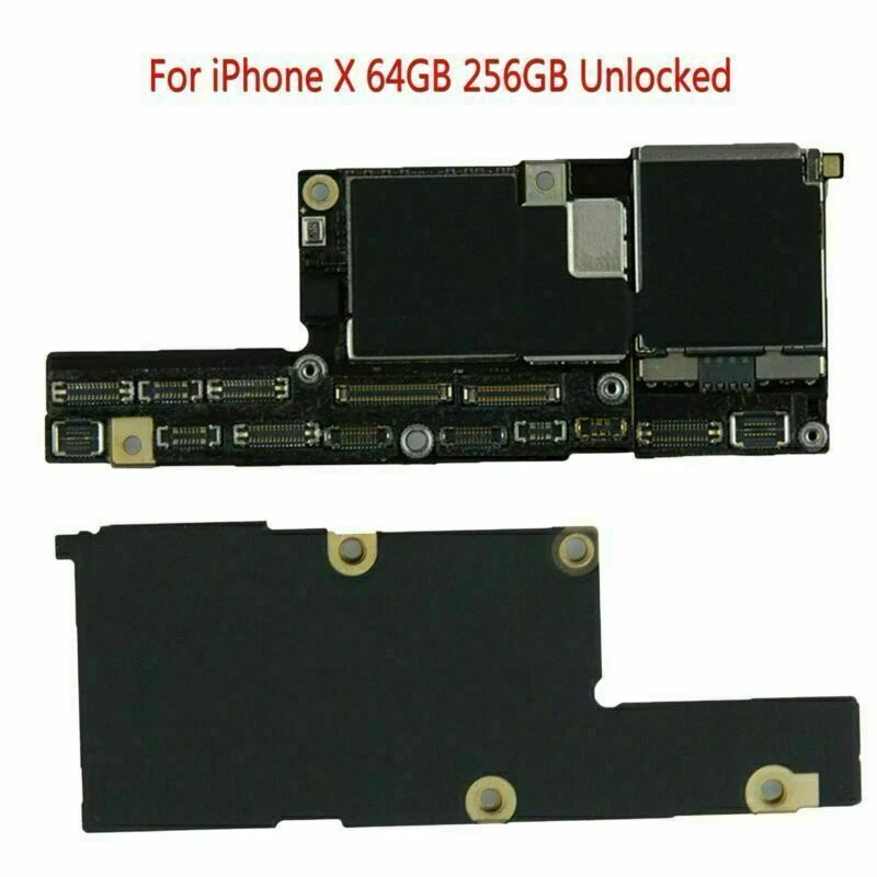 Placa madre placa lógica principal 256 GB desbloqueada sin Face ID para iPhone X 64 GB HY Foto 2 de 4
