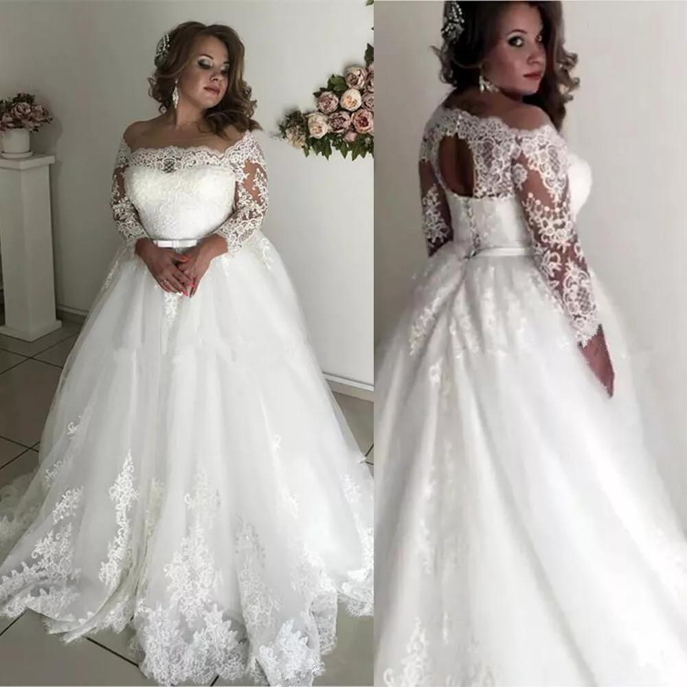 White formal gowns plus best sale size