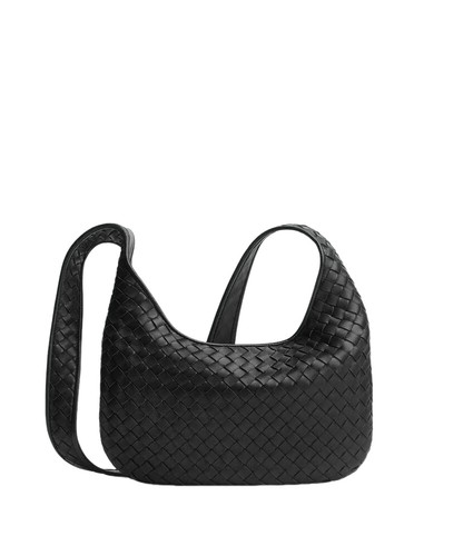 BOTTEGA VENETA Veneto Small $3100 Black Leather Crossbody Bag New & Authentic