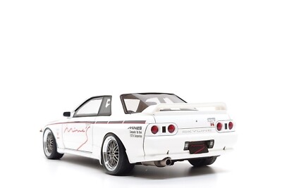 Ignition Model 1:18 Nissan Skyline GT-R (R32) MINE'S in White | eBay