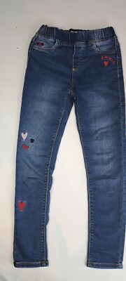 Vertbaudet Kleinkind Mädchen Jeans Hose blau Gr. 140