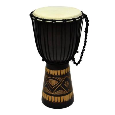 60cm Djembe Trommel Bali Afrika Bongo Drum geschnitzt Handarbeit
