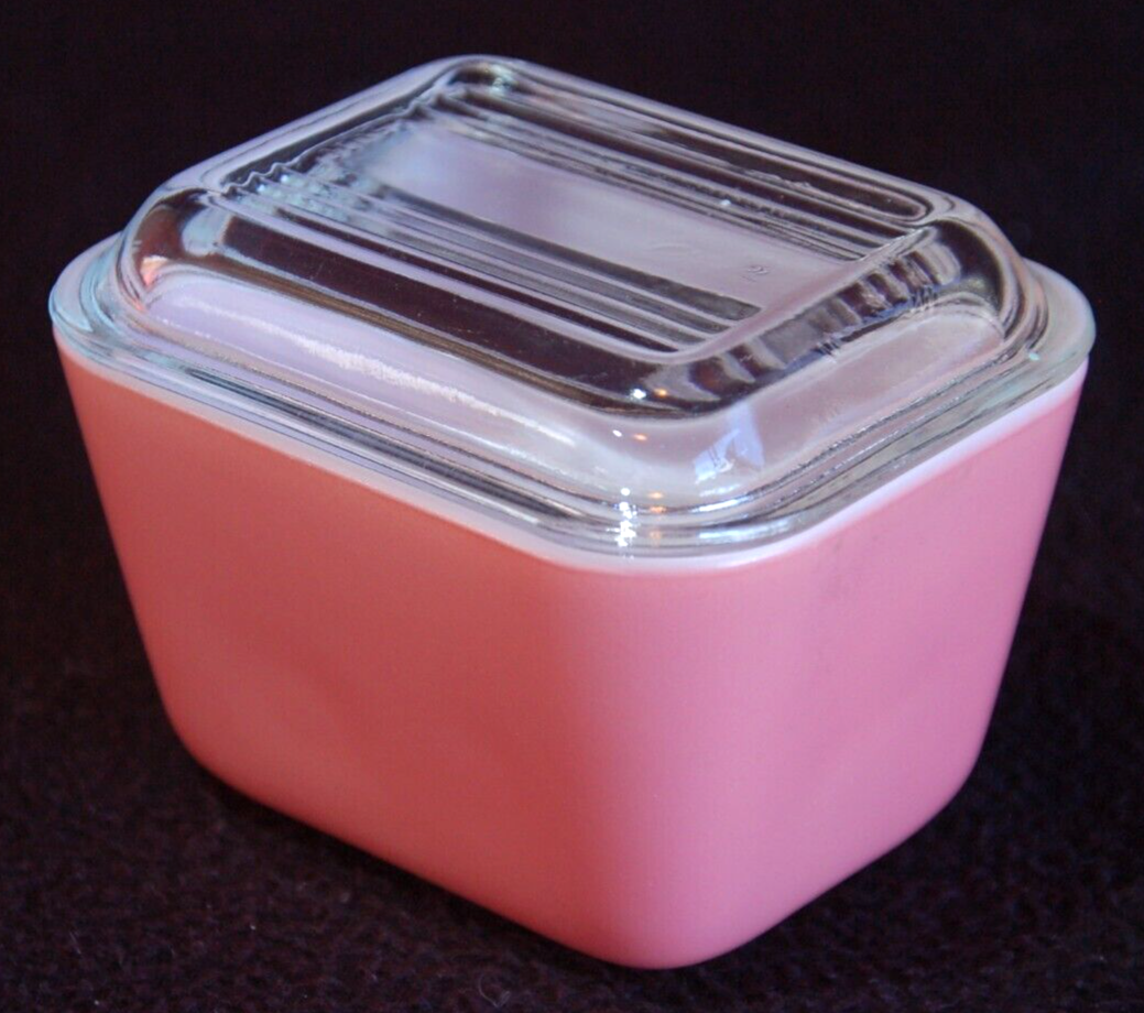 1950's Vintage Pyrex PINK 0501 Refrigerator Dish w/ Lid USA Very Nice MCM eBay