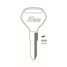 ILCO Replacement Uncut Key Blank for Kawasaki Motorcycle - KA14 -KAW-3 (10 Pack)