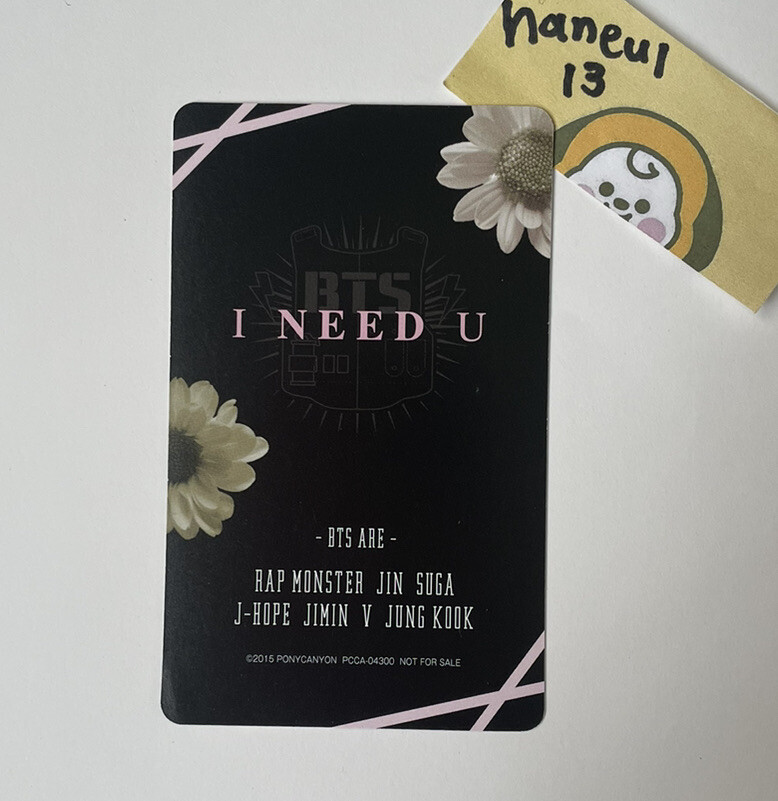 BTS I Need U RM Namjoon Japan Official Limited Japanese