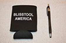 BLISSTOOL METAL DETECTORS ~ BEVERAGE/CAN HOLDER & BLACK INK PEN ~ BOTH ARE NEW