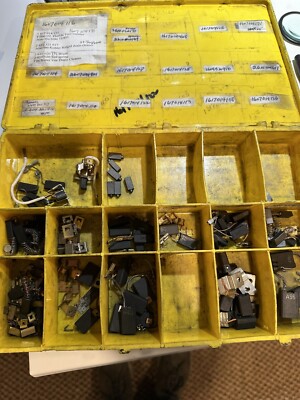 Bosch carbon brush assortment, over 75 pieces, new brushes for Bosch tools 