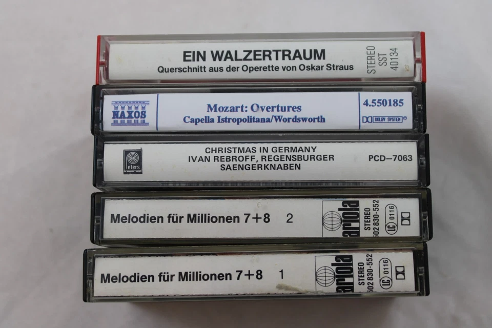 German Music Cassette Tapes Lot Of 15 Polka Classical Opera Vintage Untested - Image 2 of 4