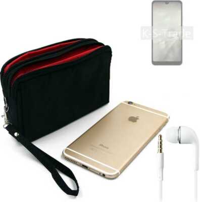 Travelbag Schutzhülle für Sharp Aquos Wish2 Smartphones + headphones Smartphon